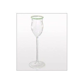 Rochelt - Glas mit grünem Rand 2cl.
